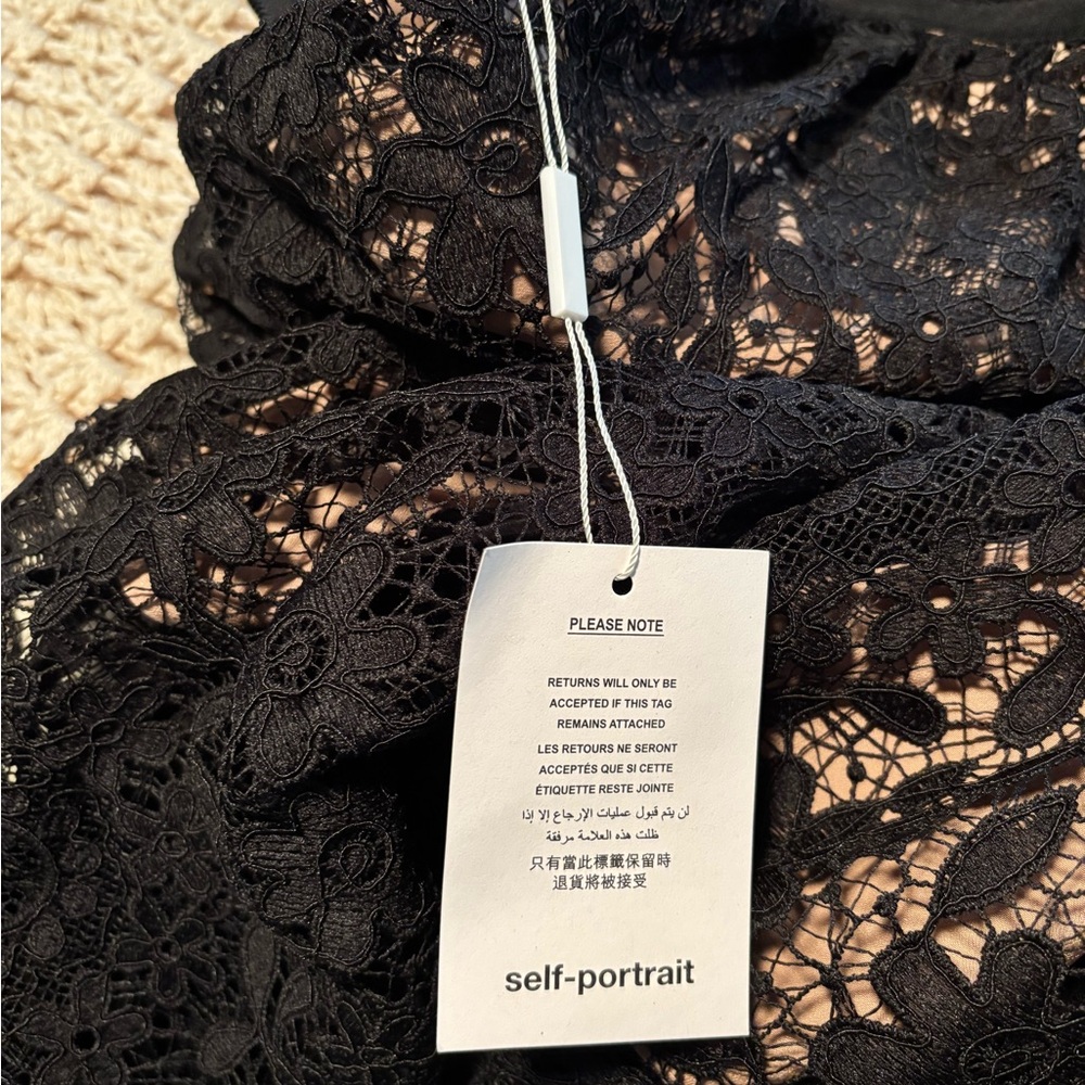 Self-Portrait Elegant Black Lace Maxi Dress Runs Small - Picture 5 of 11